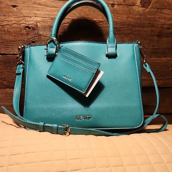 Nine West Handbags - Nine West Summer Green-Green Satchel/Crossbody NWT
